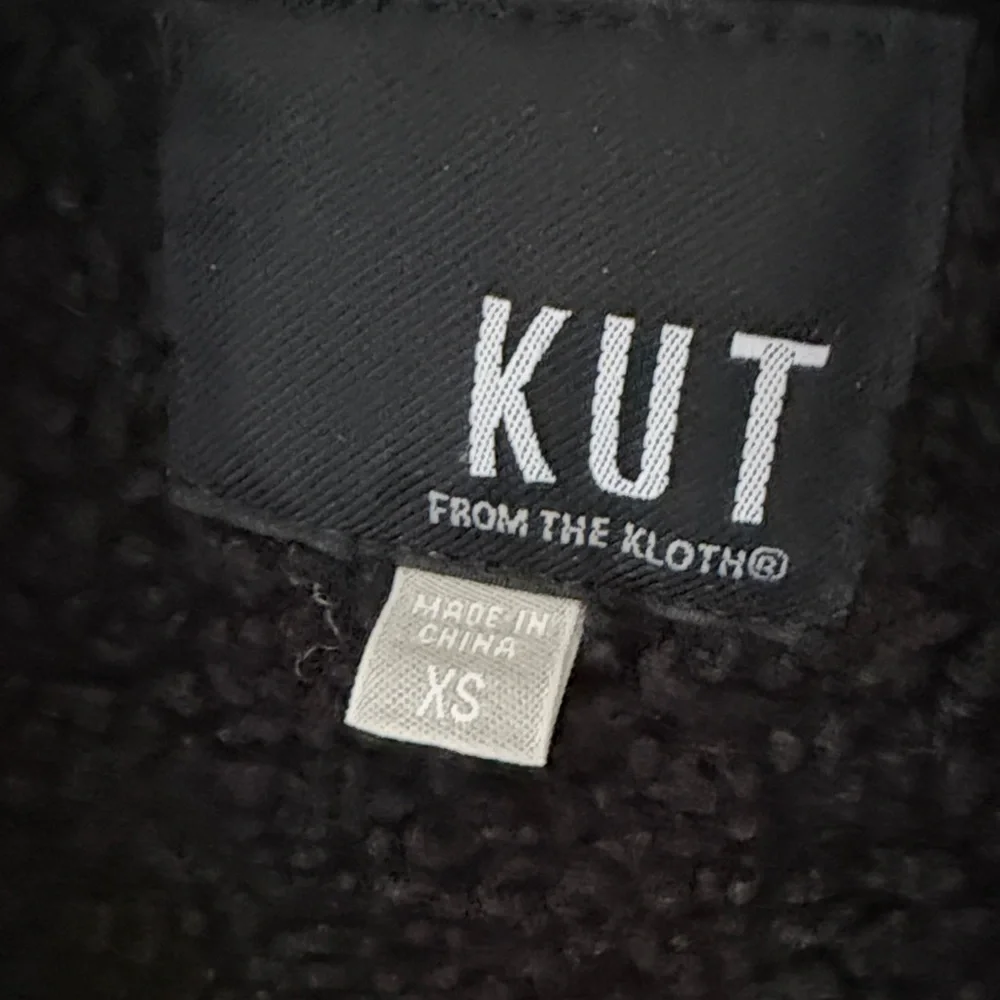 Kut from the Kloth Black Textured Leather Jacket - Picture 5 of 7
